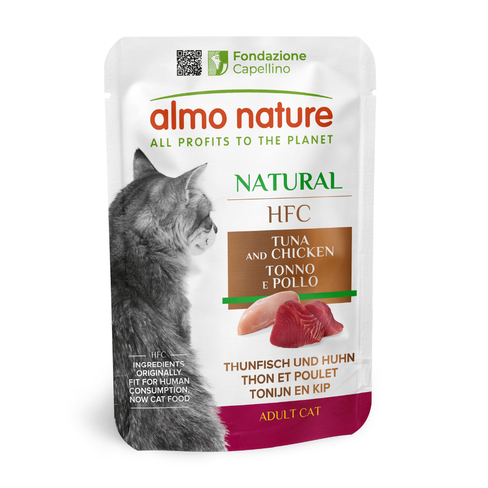 ALMO NATURE Cat HFC Pouch Natural Tuna/Chicken