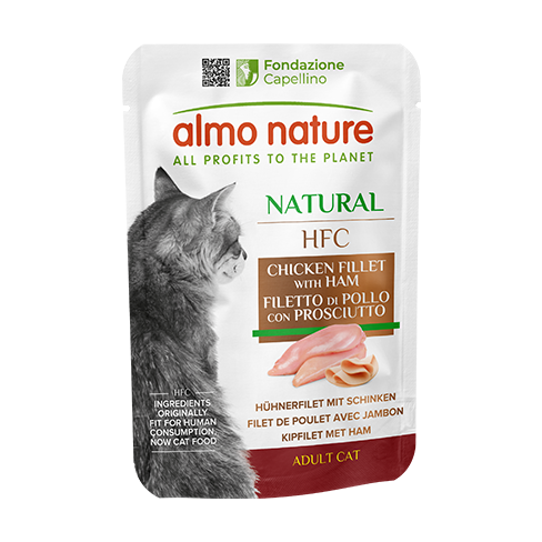 ALMO NATURE Cat HFC Pouch Natural Chicken/Ham