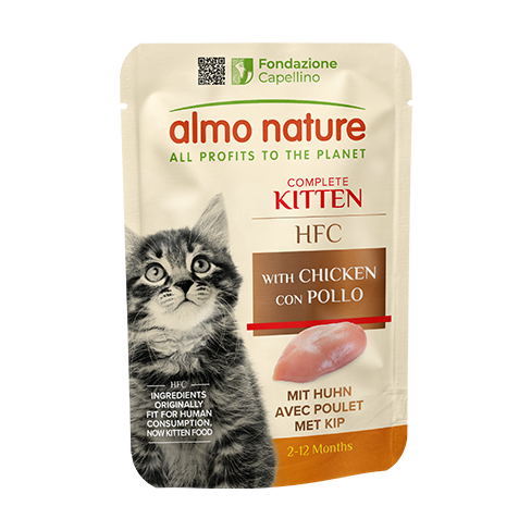 ALMO NATURE Cat HFC Pouch Complete Kitten Chicken
