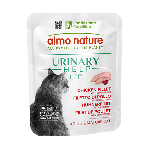 ALMO NATURE Cat HFC Pouch Urinari Help Chicken Fillet with cranberries