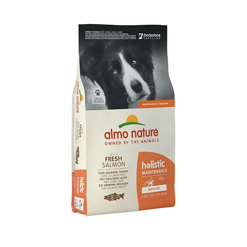 ALMO NATURE Dry Dog Holistic M-L Salmon