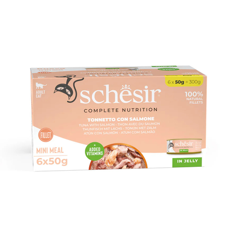 SCHESIR C&B Wet Cat Tuna with salmon in jelly 6x50g