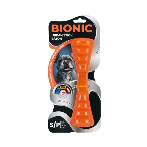 BIONIC Urban Stick — прочная интерактивная игрушка для собак с отделениями для лакомств
