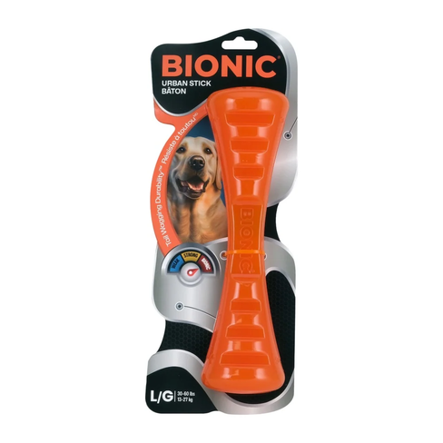 BIONIC Urban Stick — прочная интерактивная игрушка для собак с отделениями для лакомств
