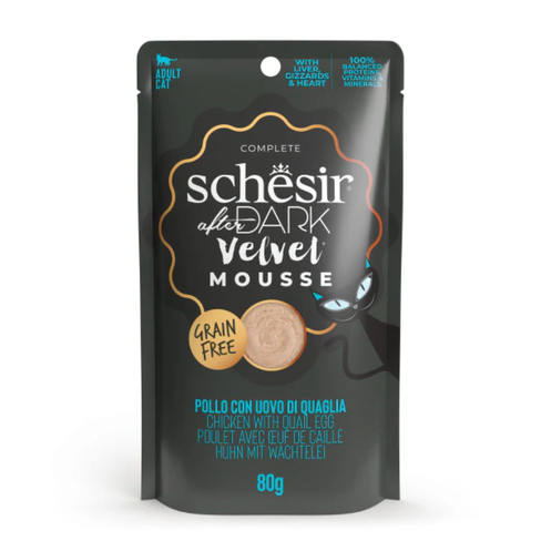SCHESIR AFTER DARK VELVET MOUSSE Cat POUCH CHICKEN/DUCK 80gr