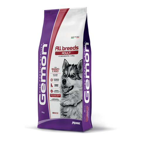 GEMON DRY DOG ALL BREED ADULT BEEF/RICE