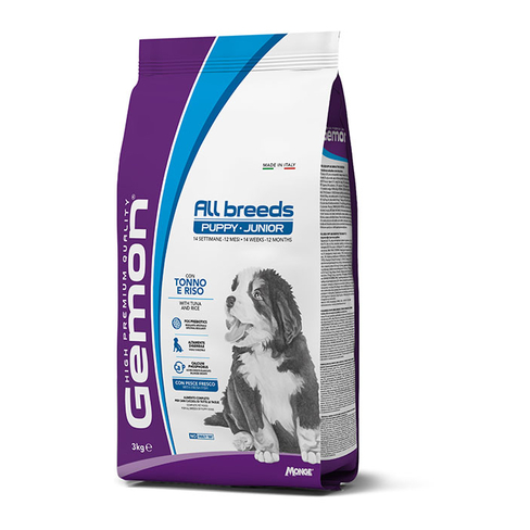 GEMON All Breeds Puppy and Junior with Tuna and Rice