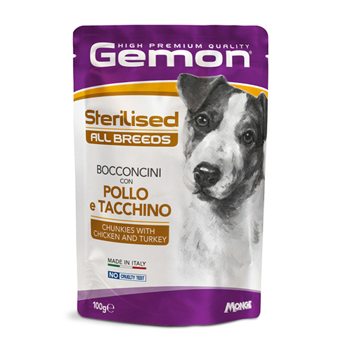 Gemon Dog Sterilised Chunkies with Chicken and Turkey
