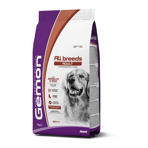 GEMON DRY DOG (ALL BREED) MEDIUM ADULT LAMB/RICE