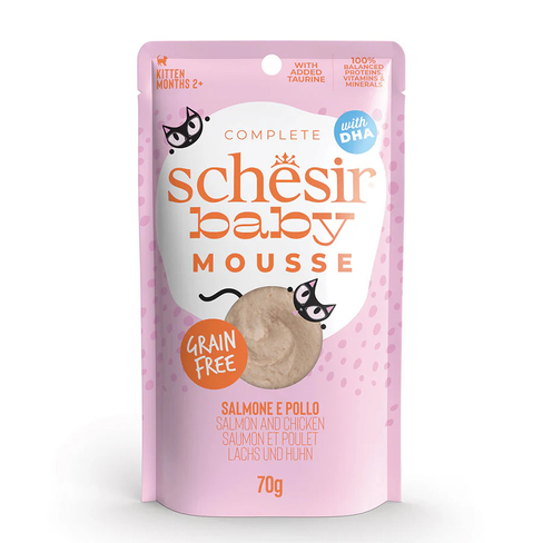 SCHESIR BABY Cat pouch Mousse Salmon With Chicken