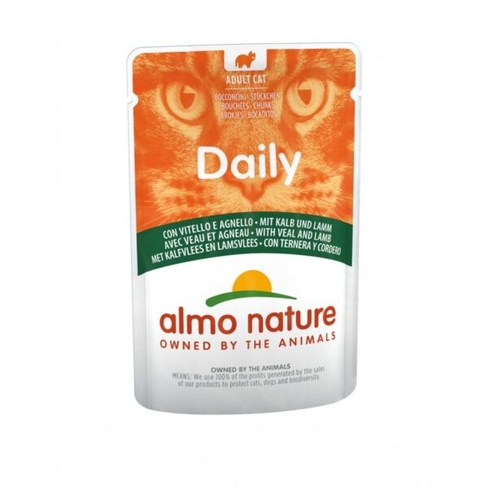 ALMO NATURE Cat DAILY Pouch Veal and Lamb 70g