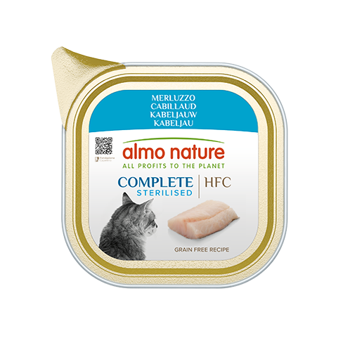 ALMO NATURE Cat HFC ALU Complete Sterilised Cod 85g