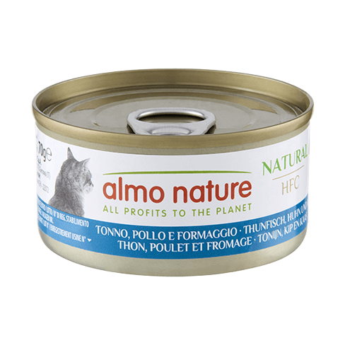ALMO NATURE Cat HFC Can Natural Tuna/Chicken/Cheese 70g