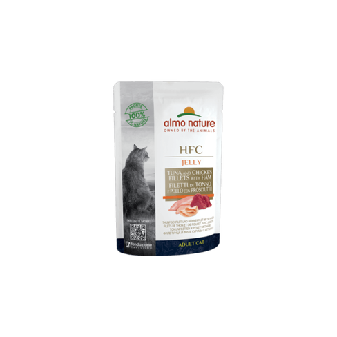 ALMO NATURE Cat HFC Pouch Jelly Tuna/Chicken/Ham 55g