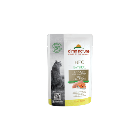 ALMO NATURE Cat HFC Pouch Natural Chicken and Salmon 55g