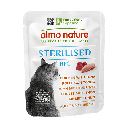 ALMO NATURE Cat HFC Pouch Sterilised Chicken with Tuna 50g