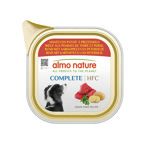 ALMO NATURE Dog HFC ALU Complete Beef/Potat/Parsley 150gr