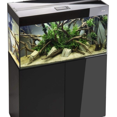 AQUAEL Acvariu GLOSSY 80 Black rect.