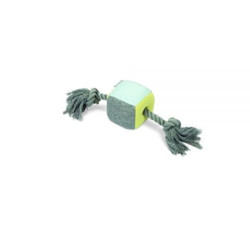 BEEZTEES BZ плюшевый кубик + веревка для щенков KUBI 35x8x8cm
