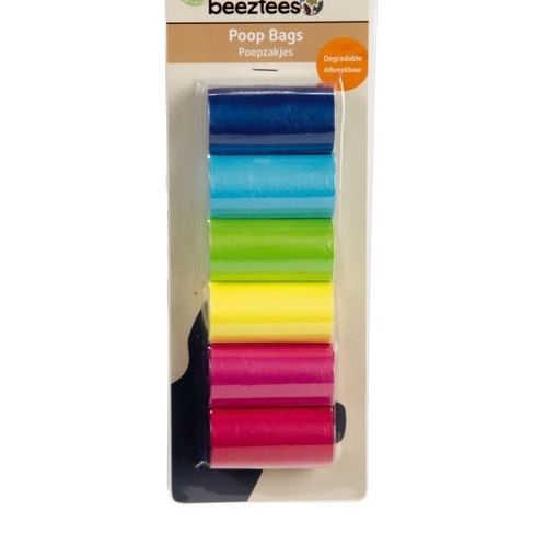 Beeztees BZ săculețe de gunoi Rainbow 6x20pcs