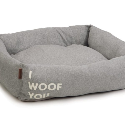 Beeztees диван хлопковая WOOF YOU Grey 80x70x22cm