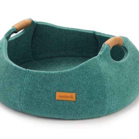 Beeztees лежак текстильн. MINOQ Turcuoise 43,5×43,5x19cm