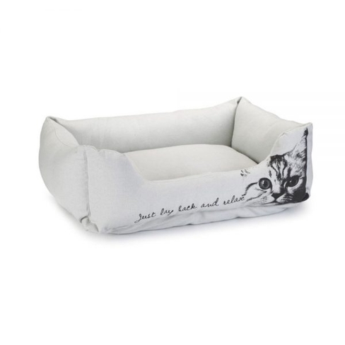 Beeztees culcuș din material textil Settle серый 50х42х20cm