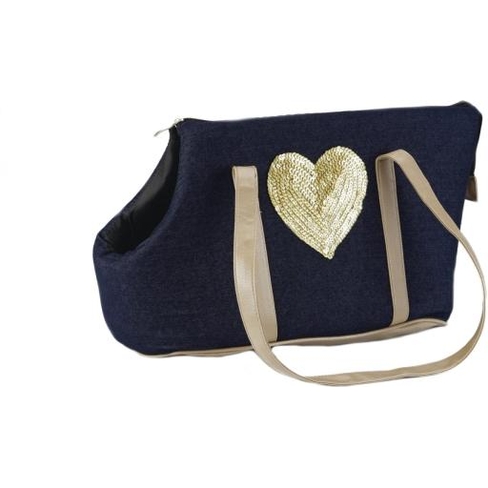 Beeztees сумка-переноска для собак Shiny Heart 43x20x26см