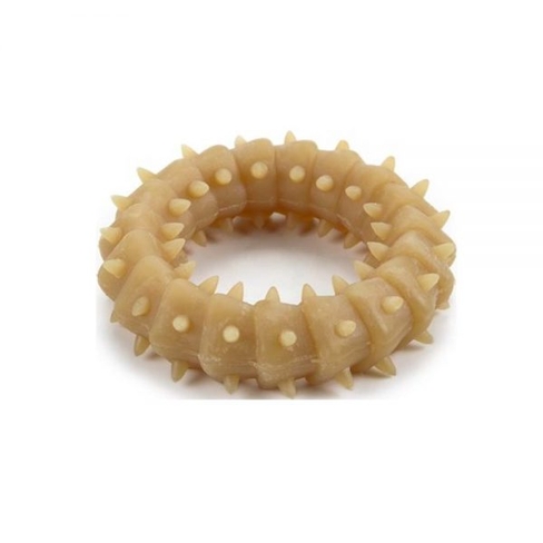 BEEZTEES inel din cauciuc pentru catei Naturel 8x8x2cm