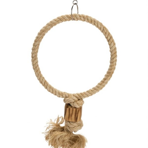 BEEZTEES Jucărie din lemn pentru păsări RINGY