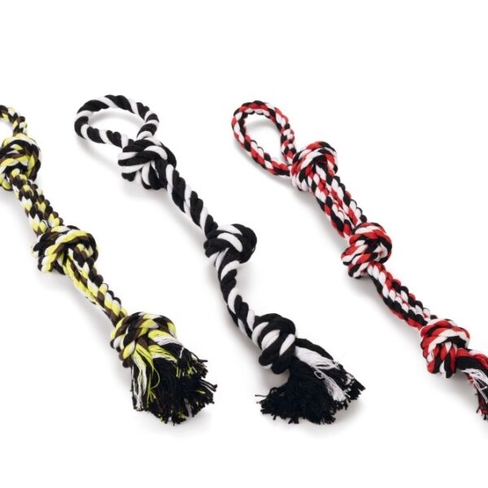 BEEZTEES jucărie sfoară BINO 3 knots Assort