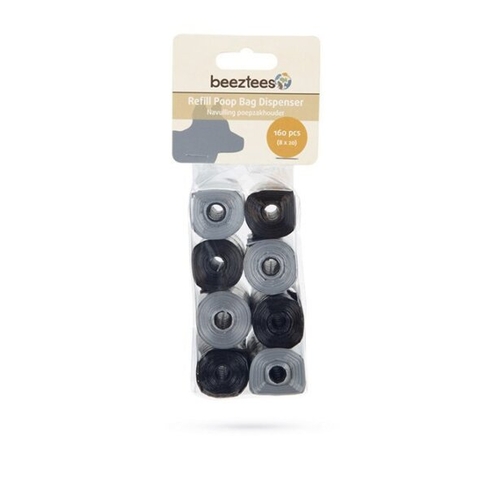 Beeztees мусорные кульки Black/Grey 8x20pcs