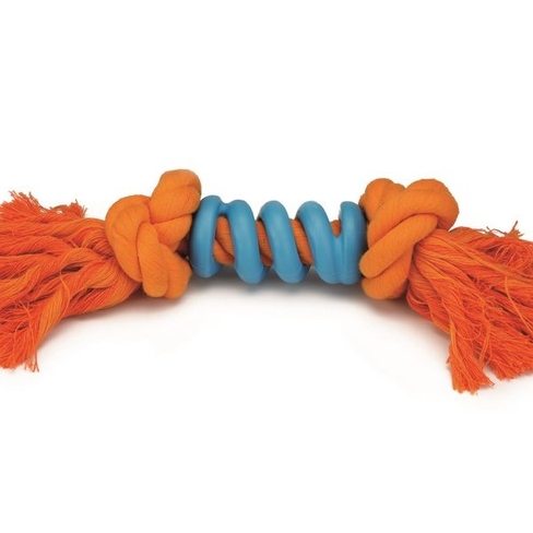 BEEZTEES Канат с резинов. кольцами Spiralo Otange/Blue