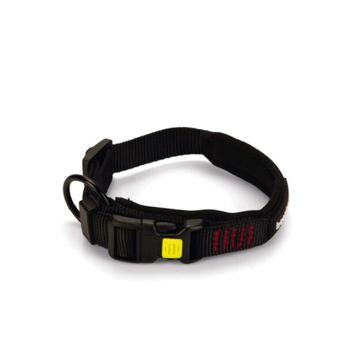 BEEZTEES ошейник нейлон. Premium PARINCA Black 30-35×20