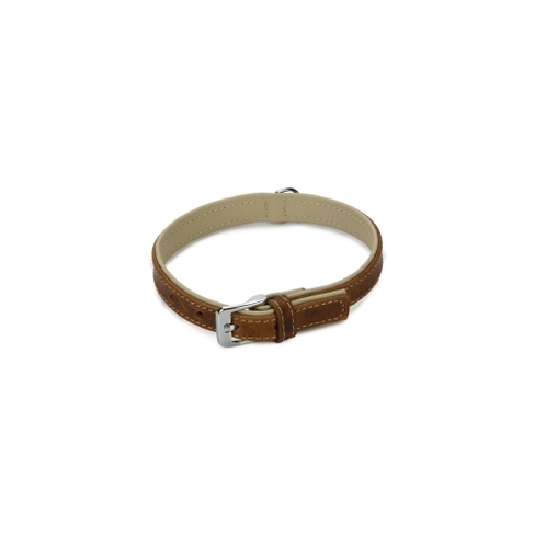 BEEZTEES zgarda din piele COMFORT Brown 40x17