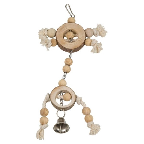 Игрушка для птиц Cage hanger wood with bars