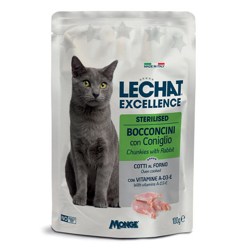 LECHAT Excellence Sterilized Chunkies with Rabbit
