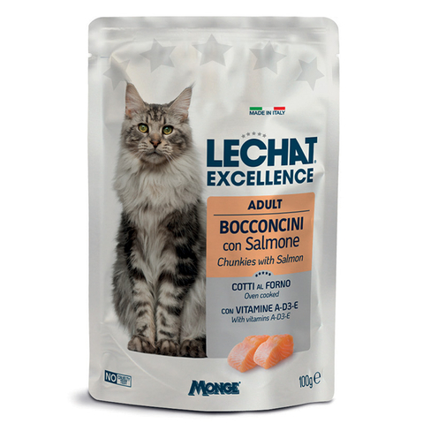 LECHAT Excellence Adult Chunkies with Salmon