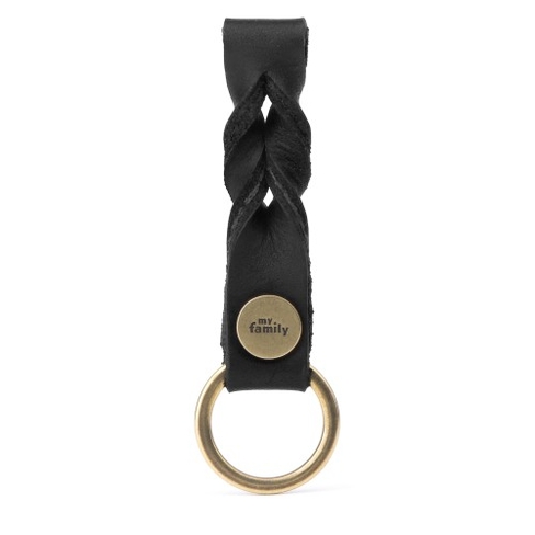 Breloc BLACK KEYRING ASCOT ENGLISH BRASS