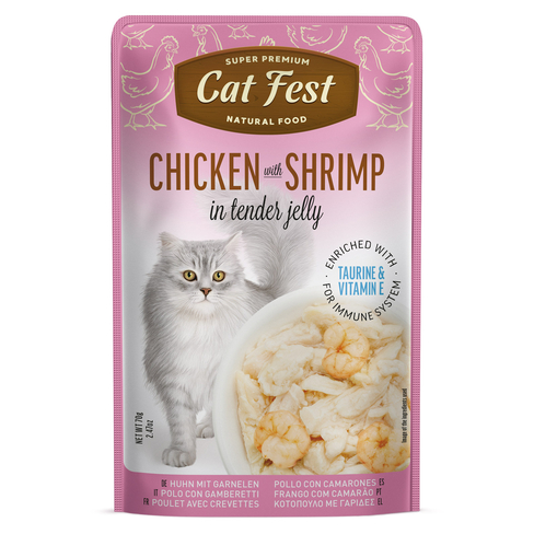 Cat Fest Pouch Chicken with Shrimp