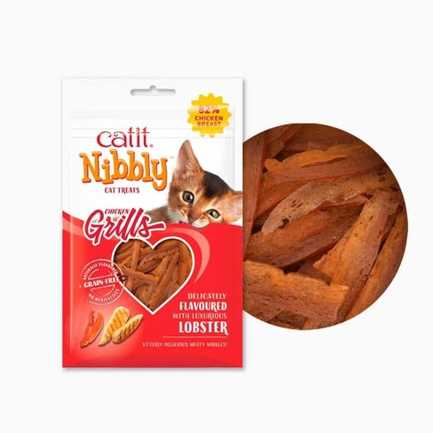 Catit Nibbly Grills Chicken & Lobster – лакомства для кошек с курицей и лобстером