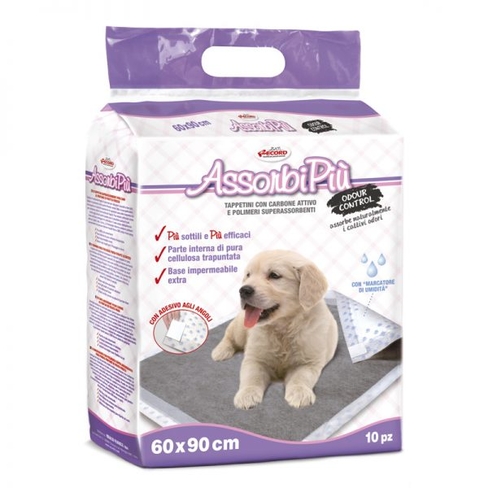 Впитывающий коврик AssorbiPiu’Con Carbone Attivo 10pz. CM.60X90