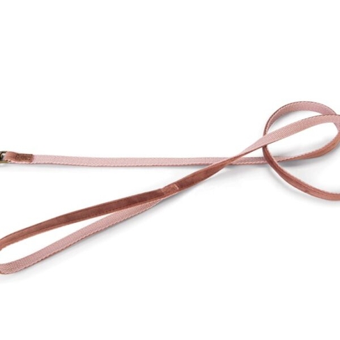 DBL поводок велюр. VELURA Pink 120×10