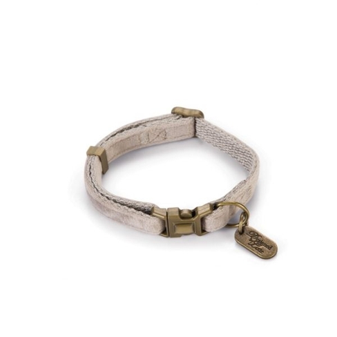 DBL zgardă pentru pisici VELURA Grey 20-30×10