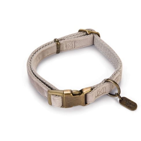 DBL ошейник VELURA Grey 26-40×15