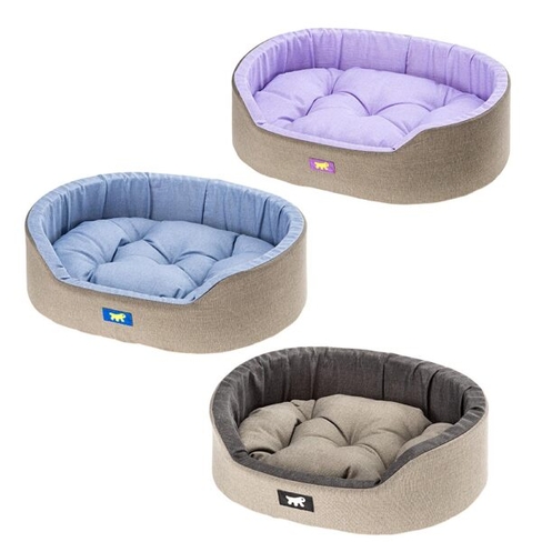 FERPLAST culcuș din bumbac DANDY 65 C. Blue-Liliac-Brown