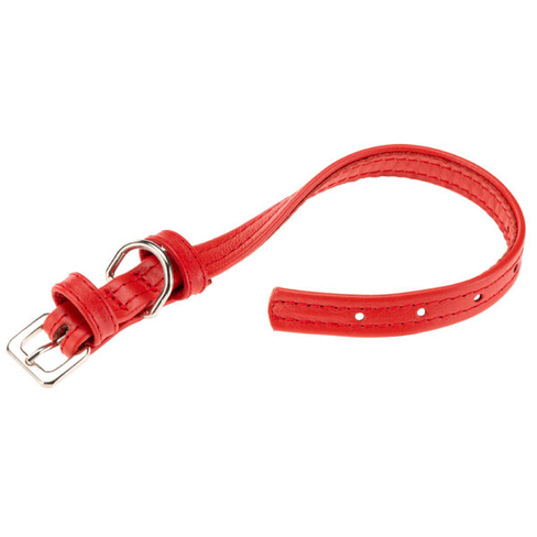 Ferplast zgarda din piele VOGUE FLAT CF15/29 roșie