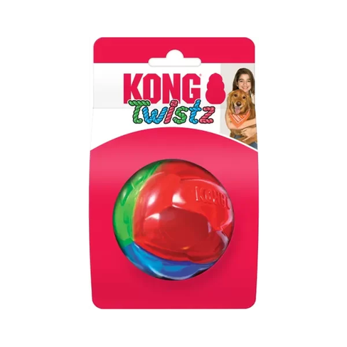 Flamingo игрушка резиновая KONG® TWISTZ BALL