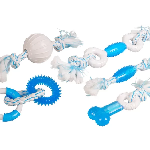 FLAMINGO Игрушка резиновая на веревке Denta Toy Rope with TPR