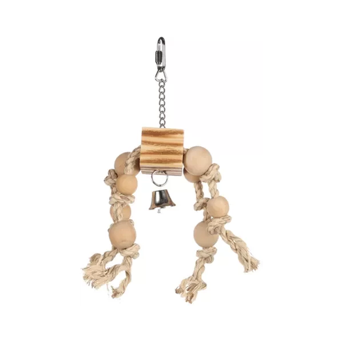 Flamingo jucărie din lemn pentru păsări BBQ Parakeet Hanger